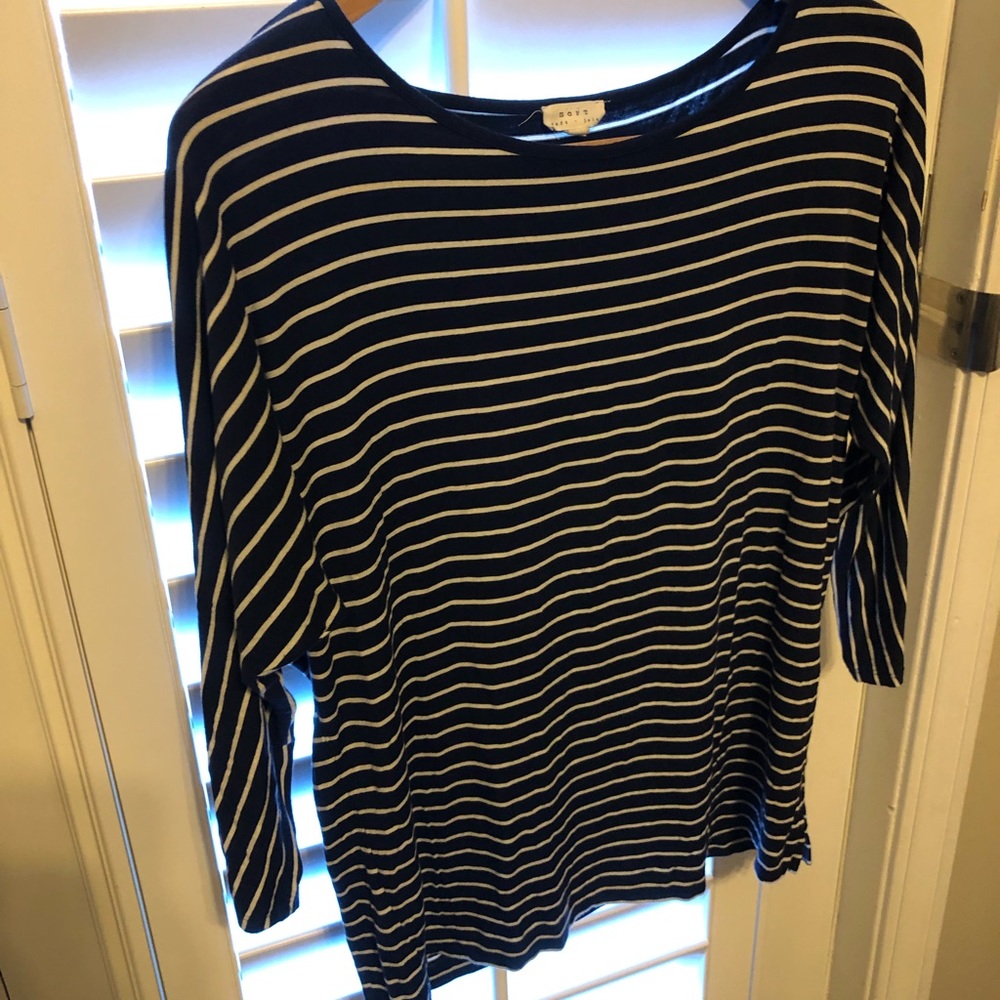 Soft Joie striped top, EUC